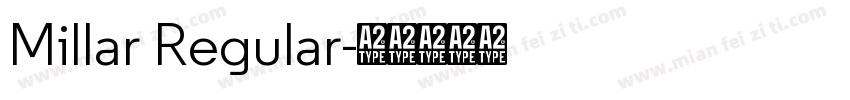 Millar Regular字体转换